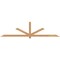 Ekena Millwork Kennewick Timber Gable Bracket, Western Red Cedar, 108"W x 27"H x 3 1/2"D x 3 1/2"F, 6/12 Pitch GBW108X27X0404KEN00SWR - alternate 1
